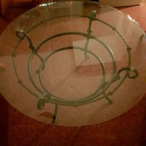 Glass table (with 3 smaller glass tables)